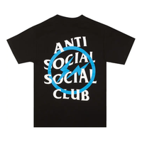 ANTI SOCIAL SOCIAL CLUB x Fragment Design Blue Bolt T-Shirt 'Black Blue' 0657-1FW190103FBBT-BLAC