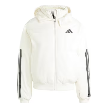 adidas Puff Down Jacket 'White Black' JG3852