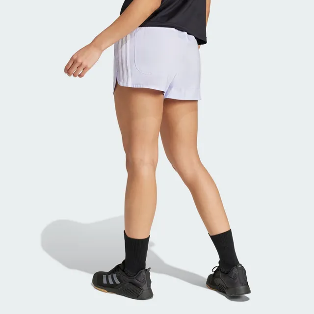 (WMNS) adidas Pacer Training 3 Stripes Shorts 'Purple' JD2298