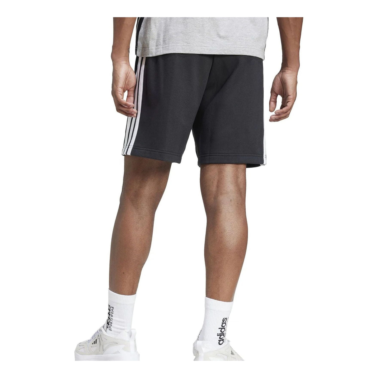 adidas Essential 3-Stripes French Terry Shorts 'Black' JE6414
