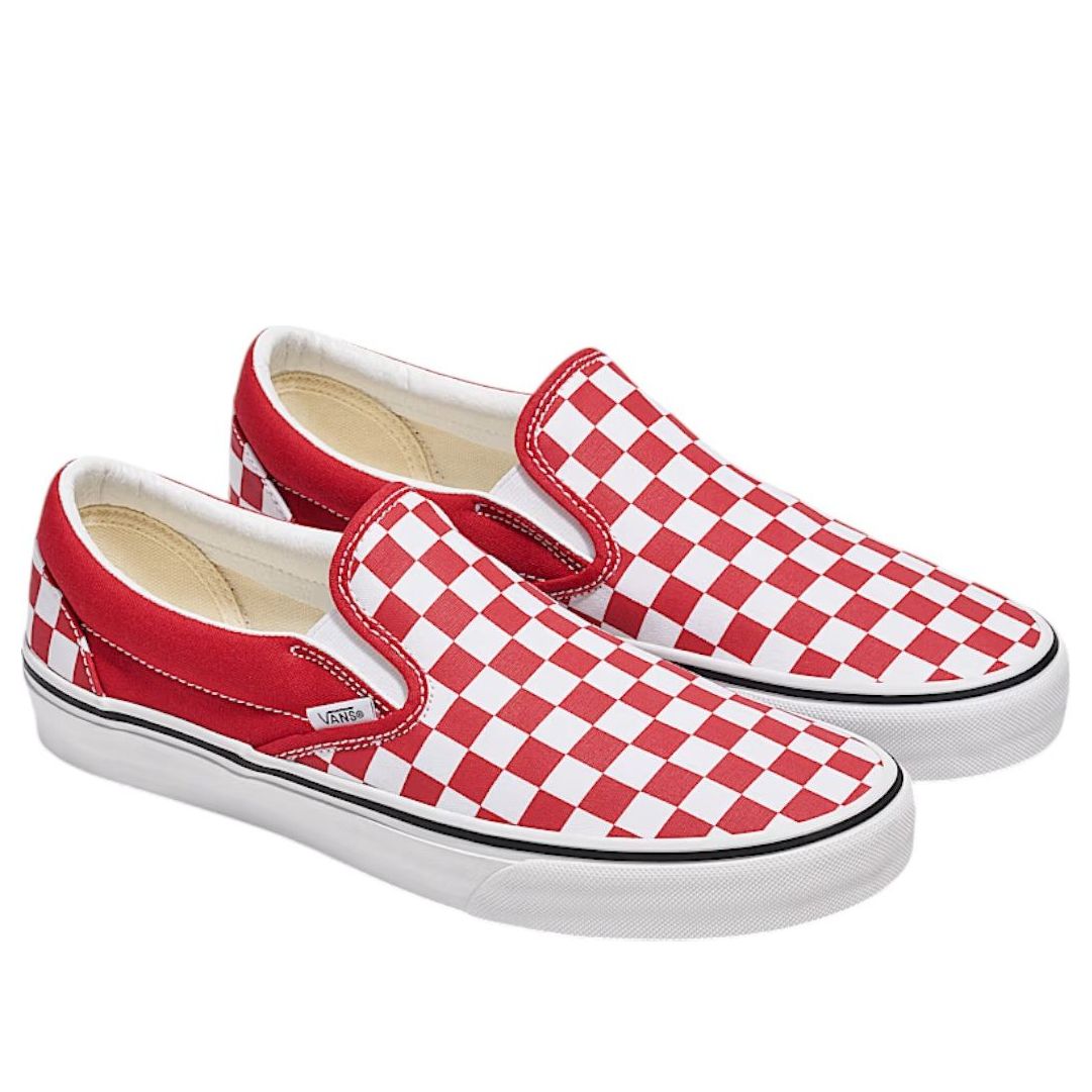 Vans Classic Slip-On Checkerboard 'Red White' VN000DAH14A