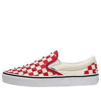 Vans Classic Slip-On Checkerboard 'Racing Red White' VN000D6YIZQ