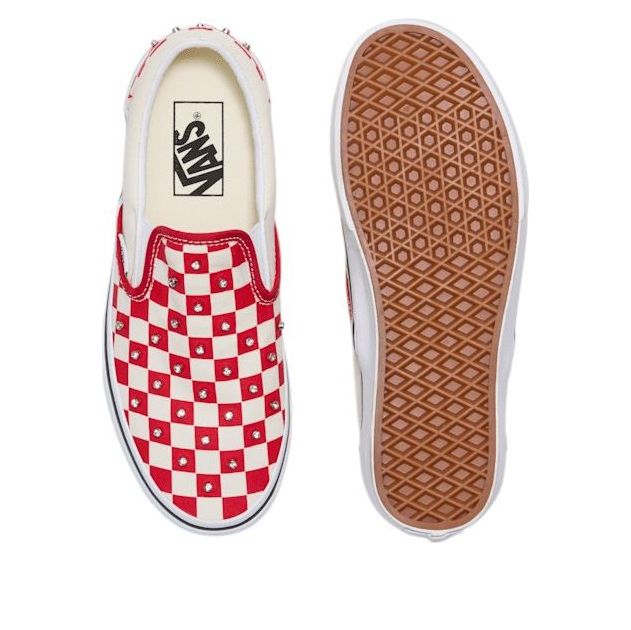 Vans Classic Slip-On Checkerboard 'Racing Red White' VN000D6YIZQ