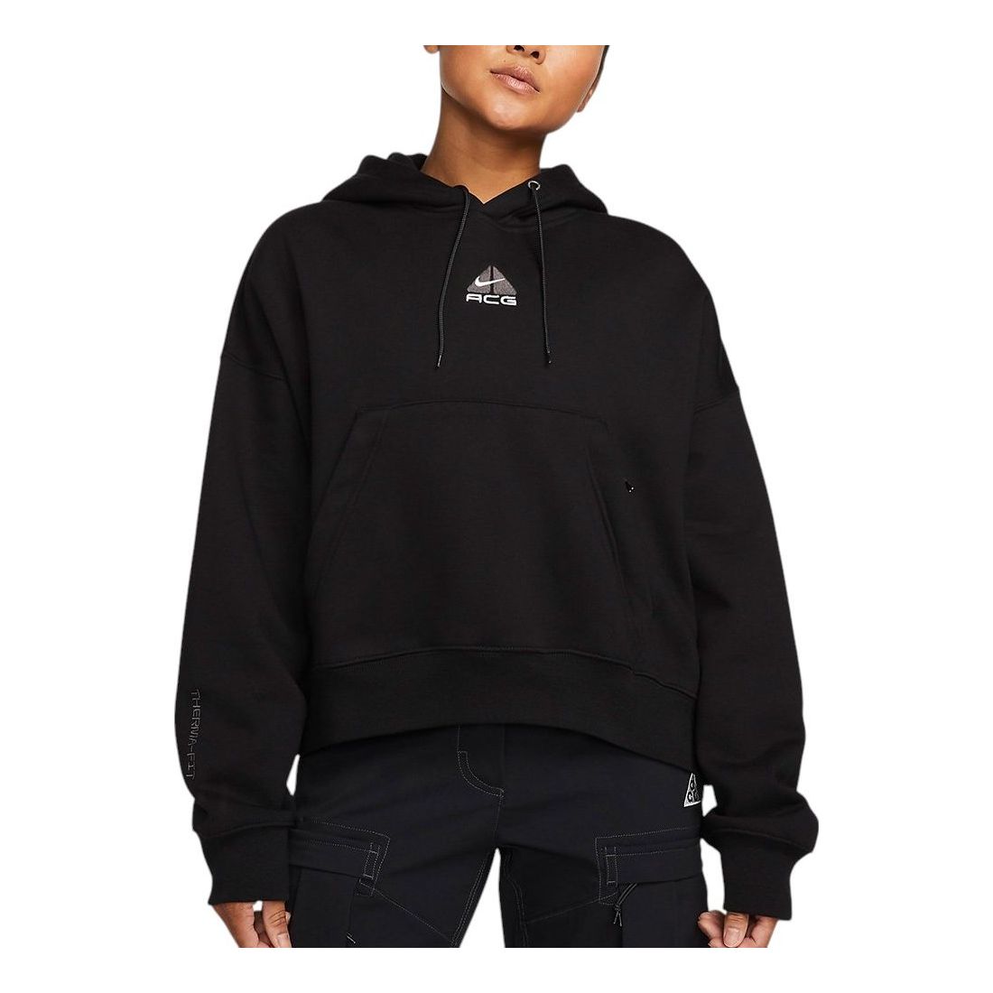 Nike ACG Therma-FIT Tuff Knit Fleece Hoodie Asia Sizing 'Black' DQ5808-010