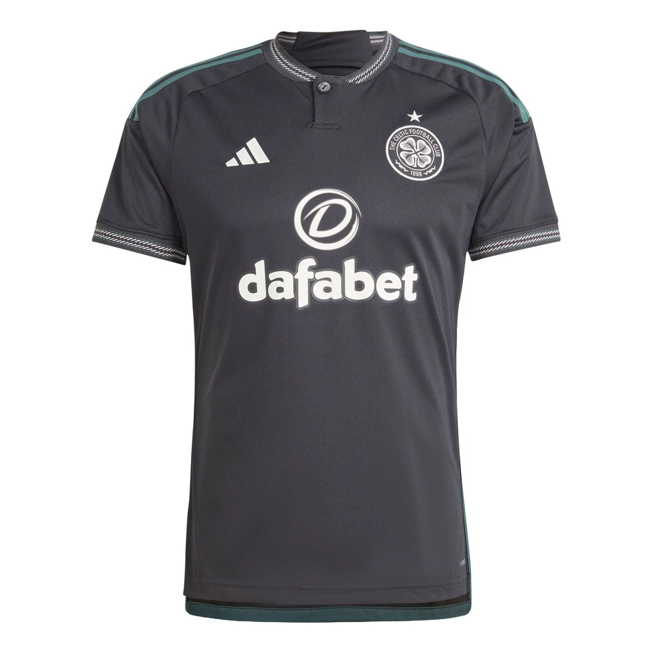 adidas Celtic FC 23/24 Away Football Jersey Asia Sizing 'Black' HY3322