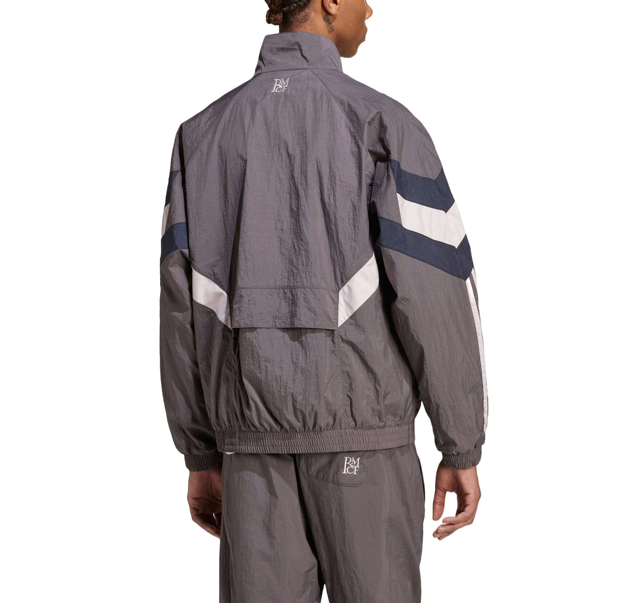 adidas Real Madrid Originals Track Jacket Asia Sizing 'Charcoal Grey' JI9479