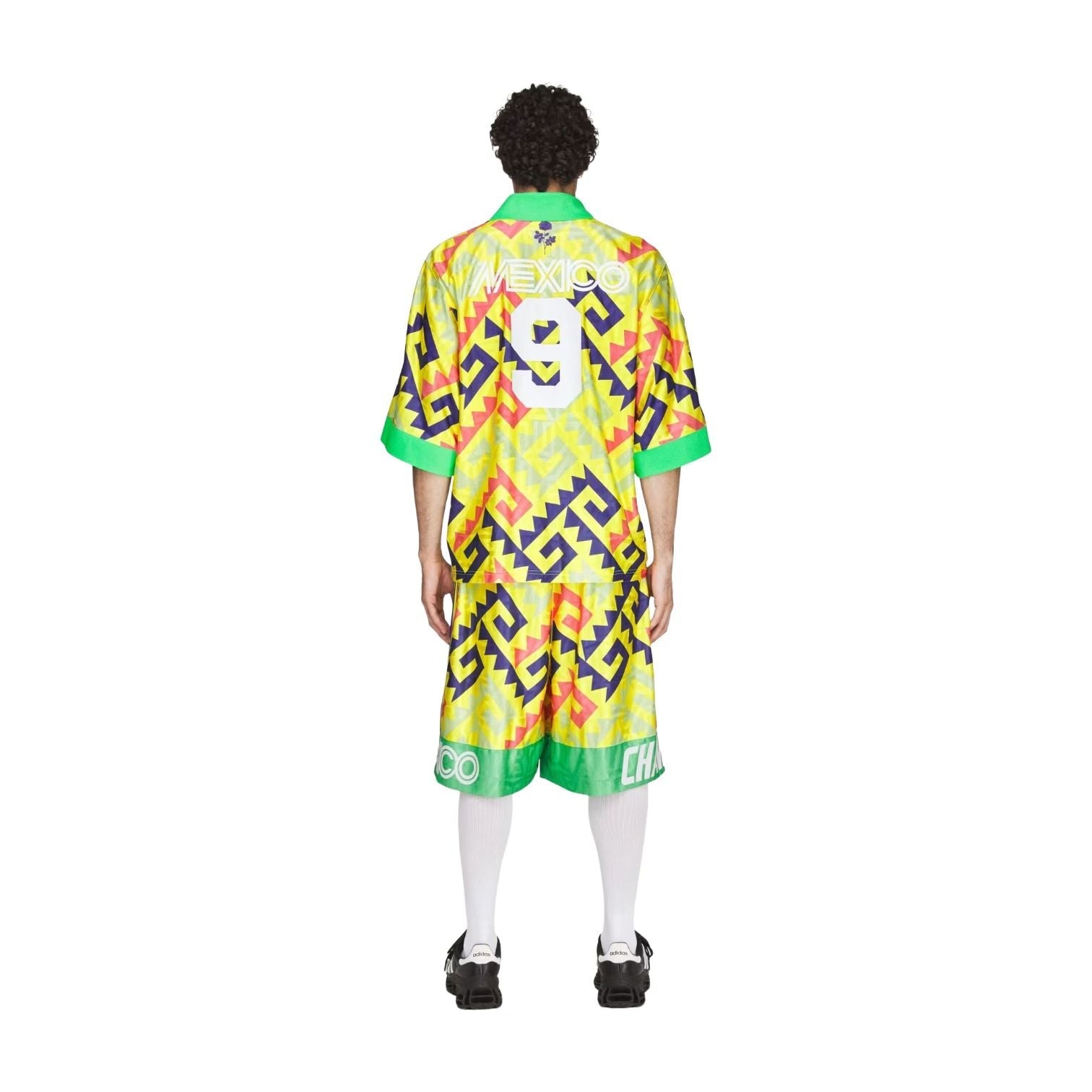 adidas x Chavarria AOP Goalkeeper Jersey Asia Sizing 'Solar Lemon Pure Purple Solar Turbo' KU7799