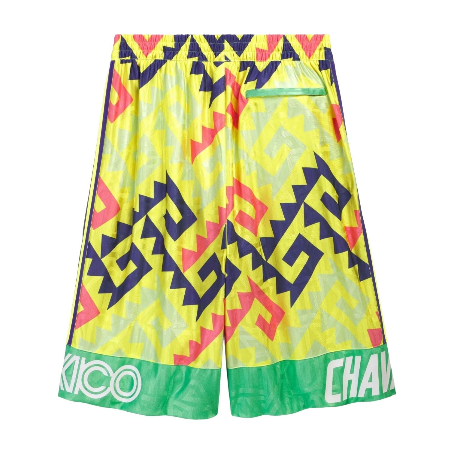 adidas x Chavarria AOP Goalkeeper Short Asia Sizing 'Solar Lemon Pure Purpl Solar Turbo' KU7804