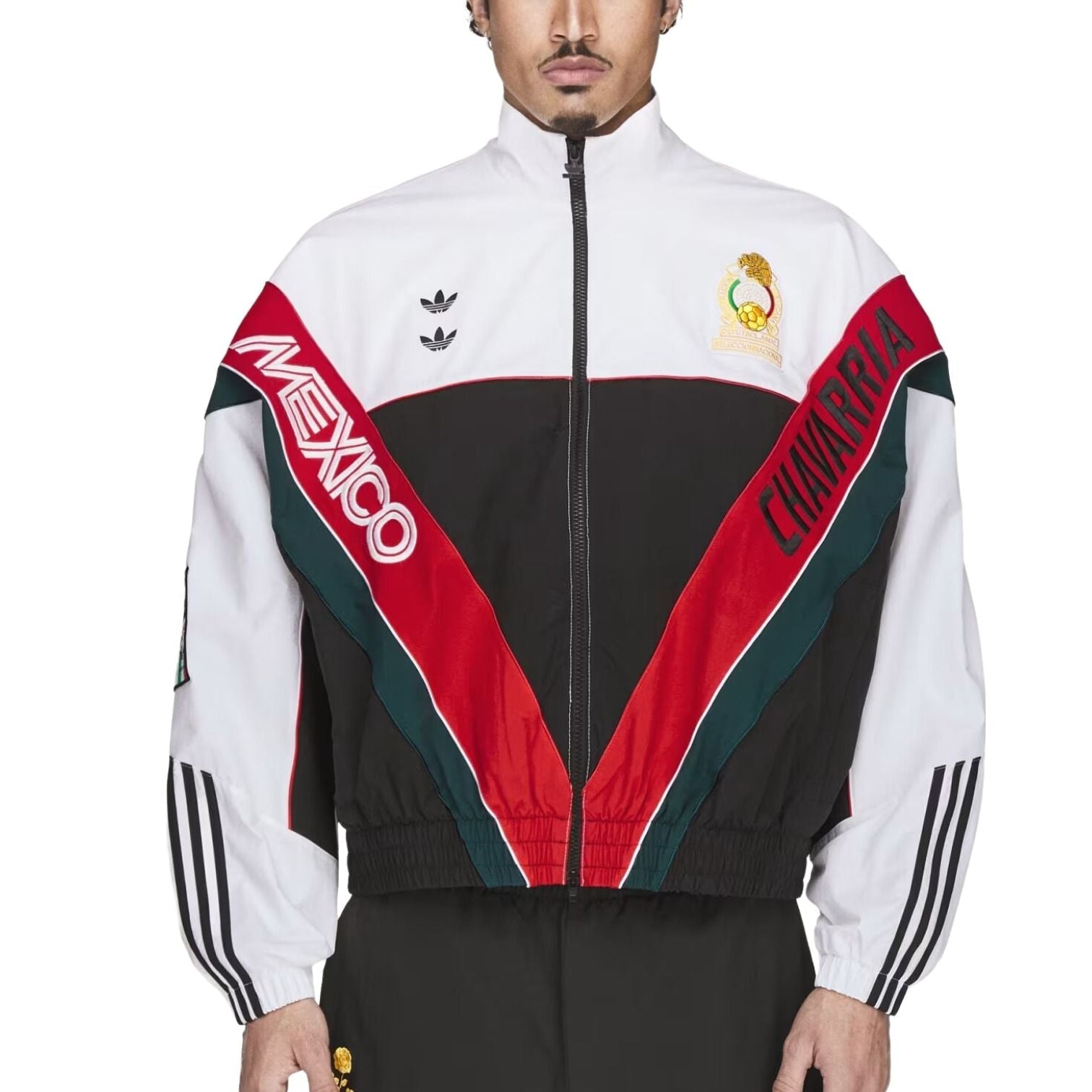 adidas x Chavarria CDM Woven Track Jacket Asia Sizing 'White Black' KU7797