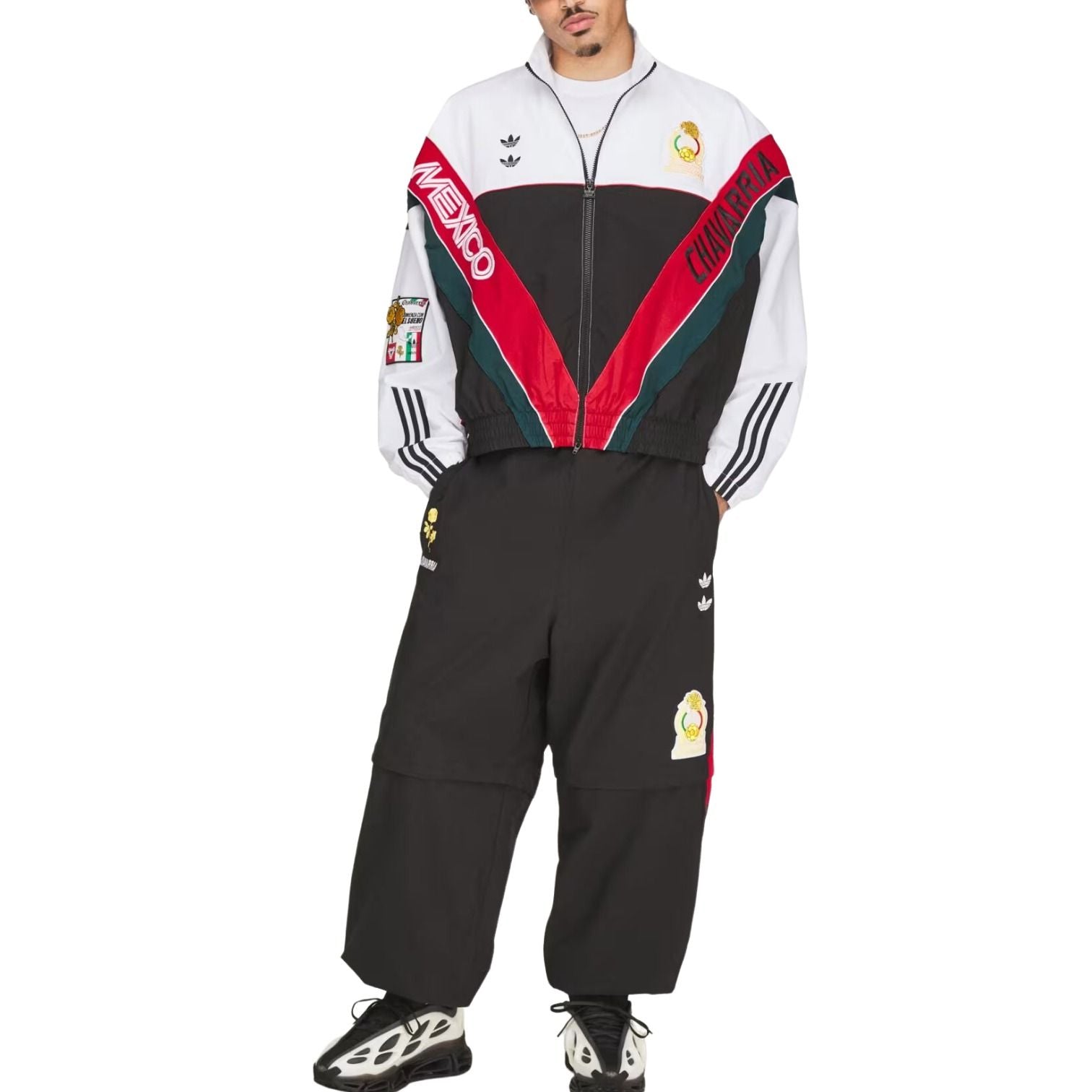 adidas x Chavarria CDM Woven Track Jacket Asia Sizing 'White Black' KU7797