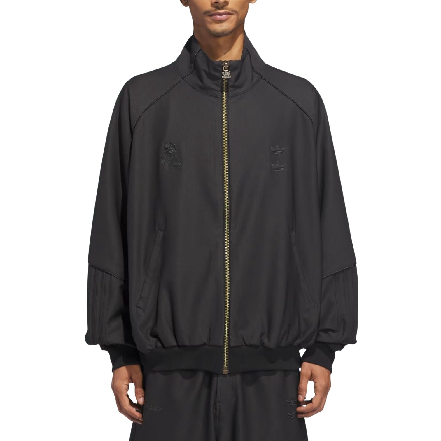 adidas x Willy Chavarria Twill Relaxed Track Jacket 'Black' KD9350
