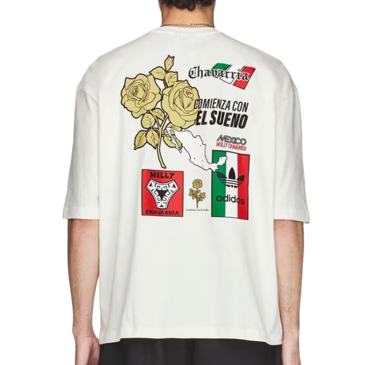adidas x Chavarria Graphic T-Shirt Asia Sizing 'Off White' KY7707