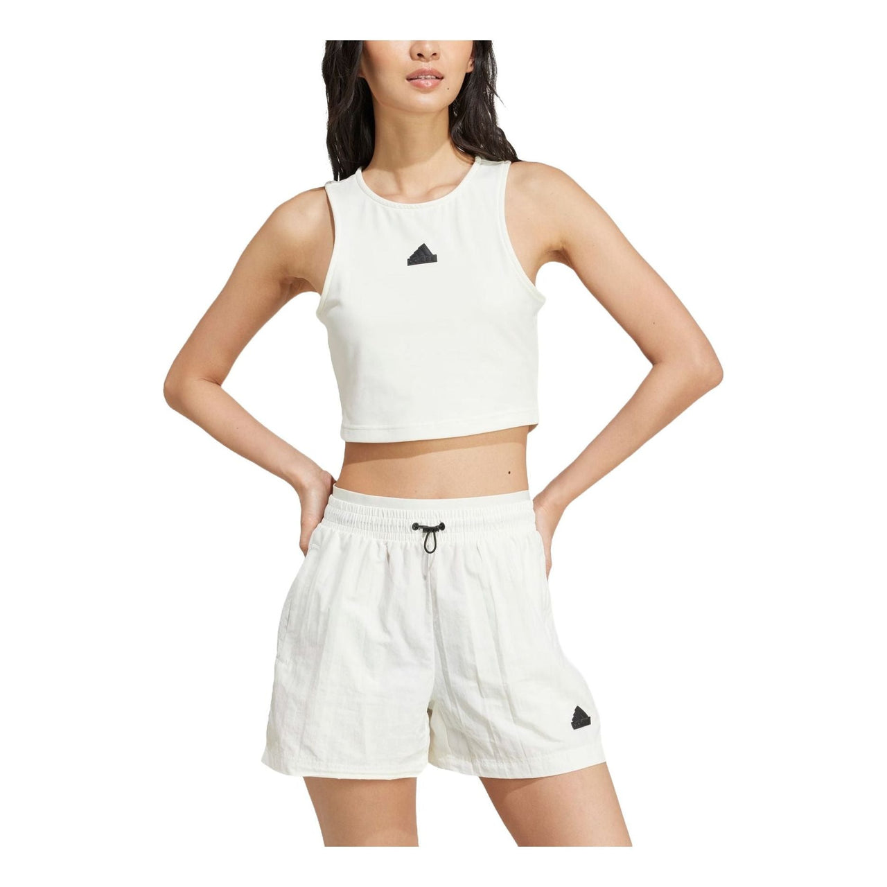 (WMNS) adidas City Escape Cropped Tank 'Off White' JD8185