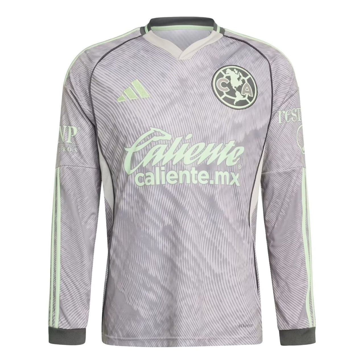 adidas Club America 25/26 Long Sleeve Slim fit Third Jersey 'Grey Two' JN8638