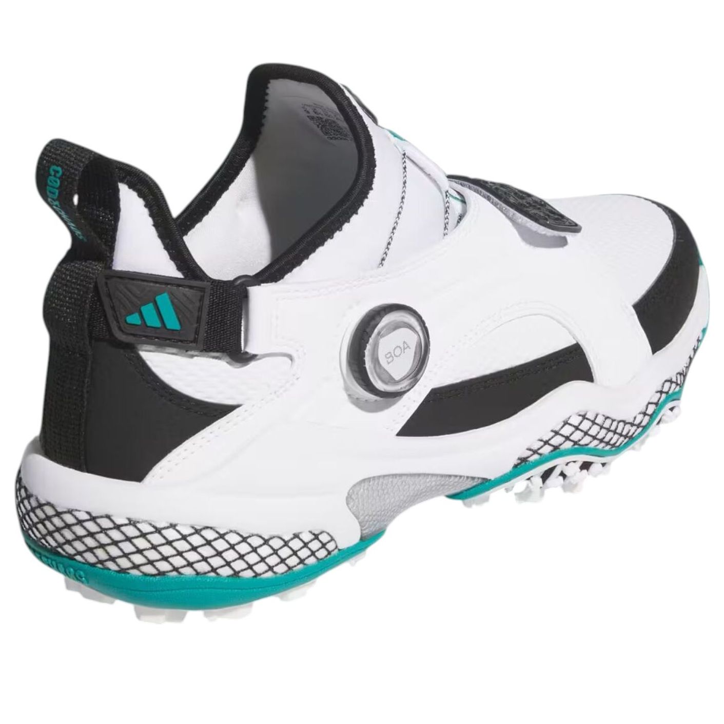 adidas Codechaos 25 Midcut BOA Spikeless 'Cloud White Core Black Pure Teal' JP5187