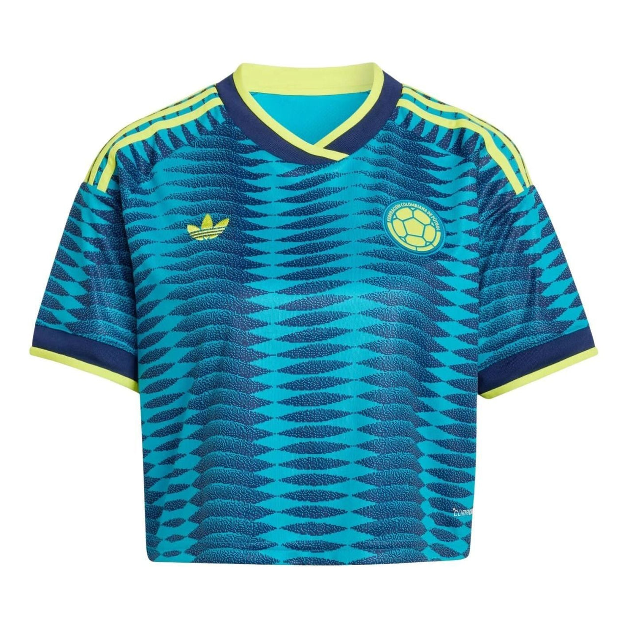 (WMNS) adidas Colombia 26 Away Cropped Jersey 'Mystery Petrol Team Navy Blue 2' KE8088