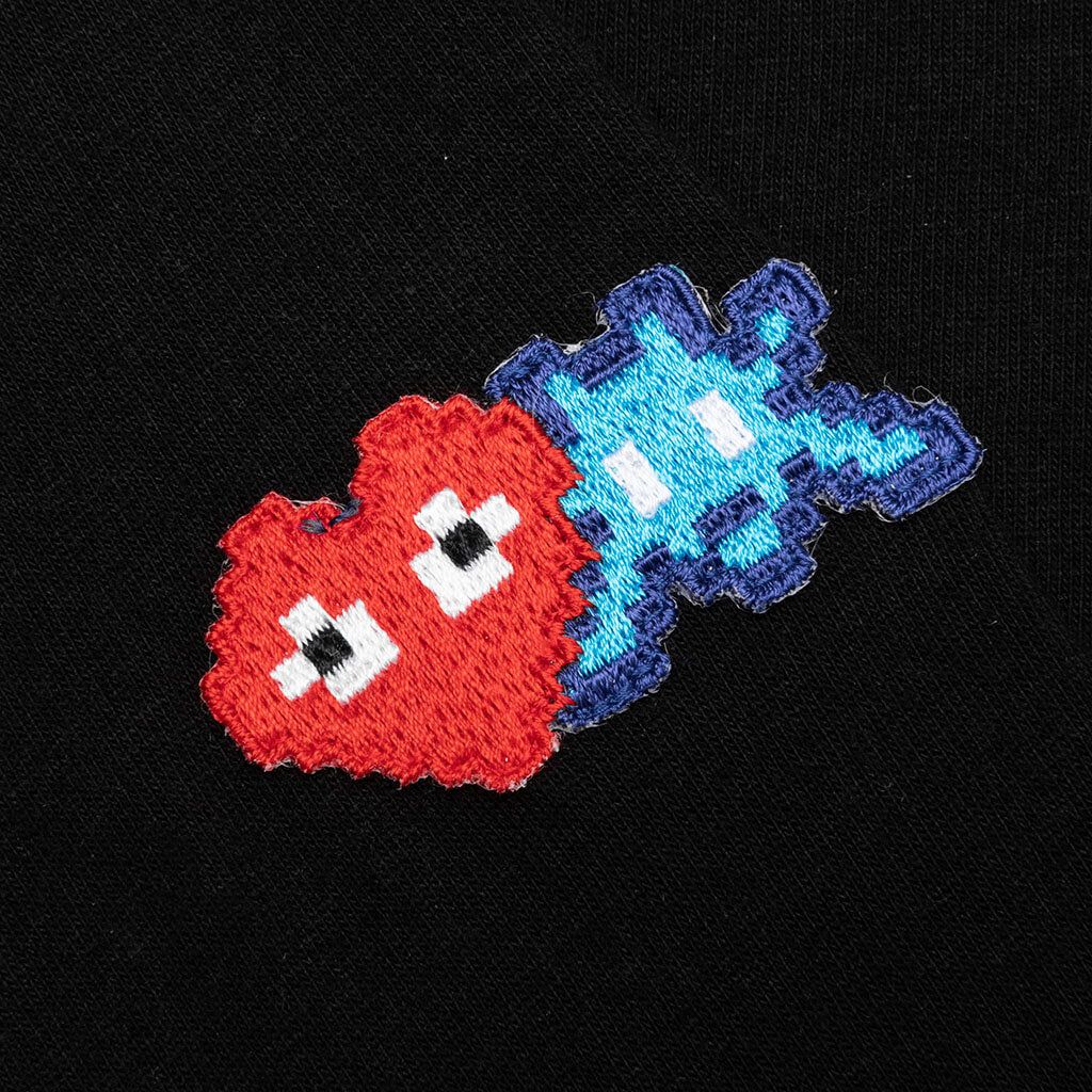 COMME des GARCONS PLAY SS25 x Invader Double Pixel Heart Long Sleeve T-Shirt 'Black' AZ-T330-051-1