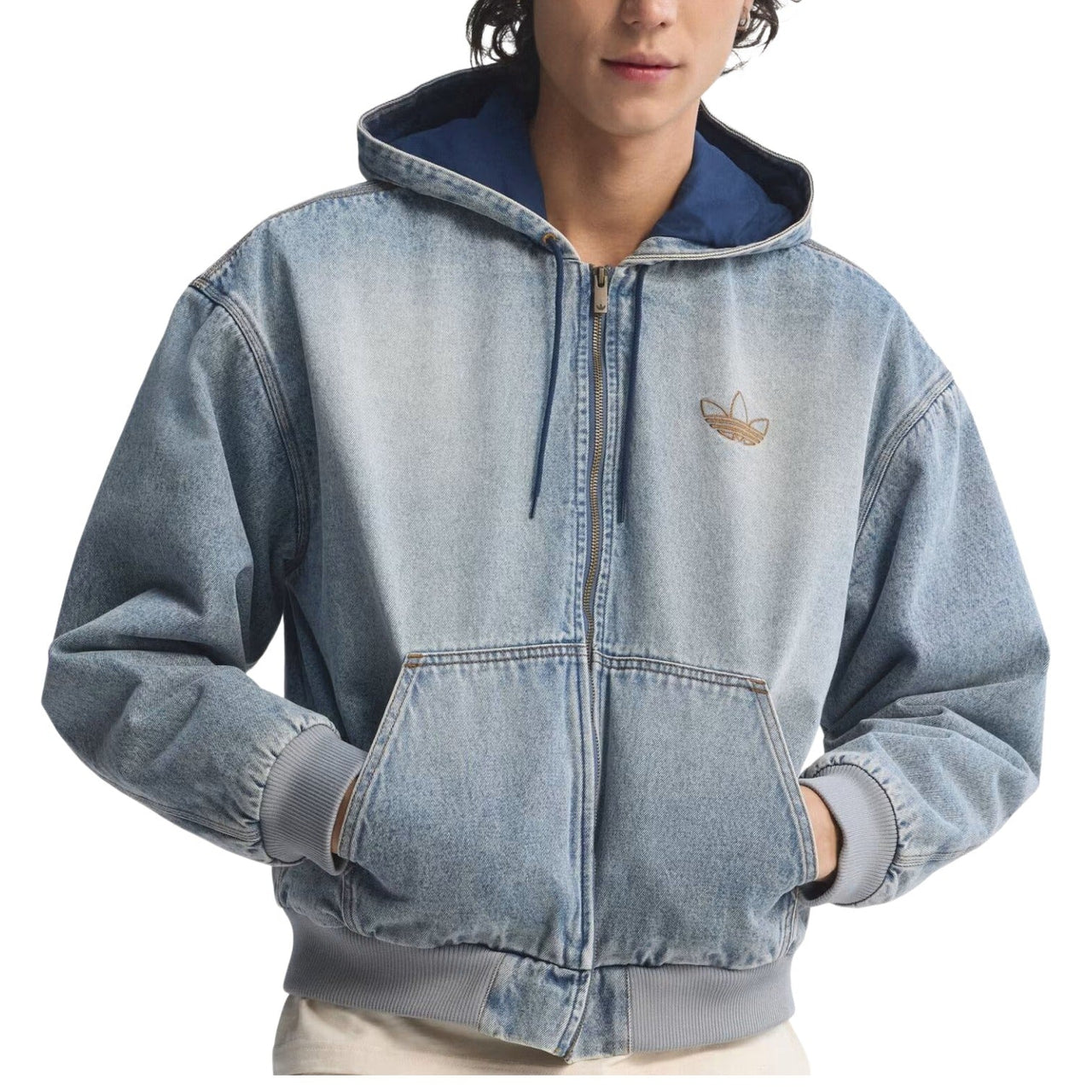 adidas Denim Padded Jacket 'Indigo Denim' KE0131