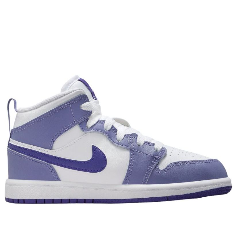 (PS) Air Jordan 1 Mid 'Dusty Amethyst White Court Purple' DQ8424-500