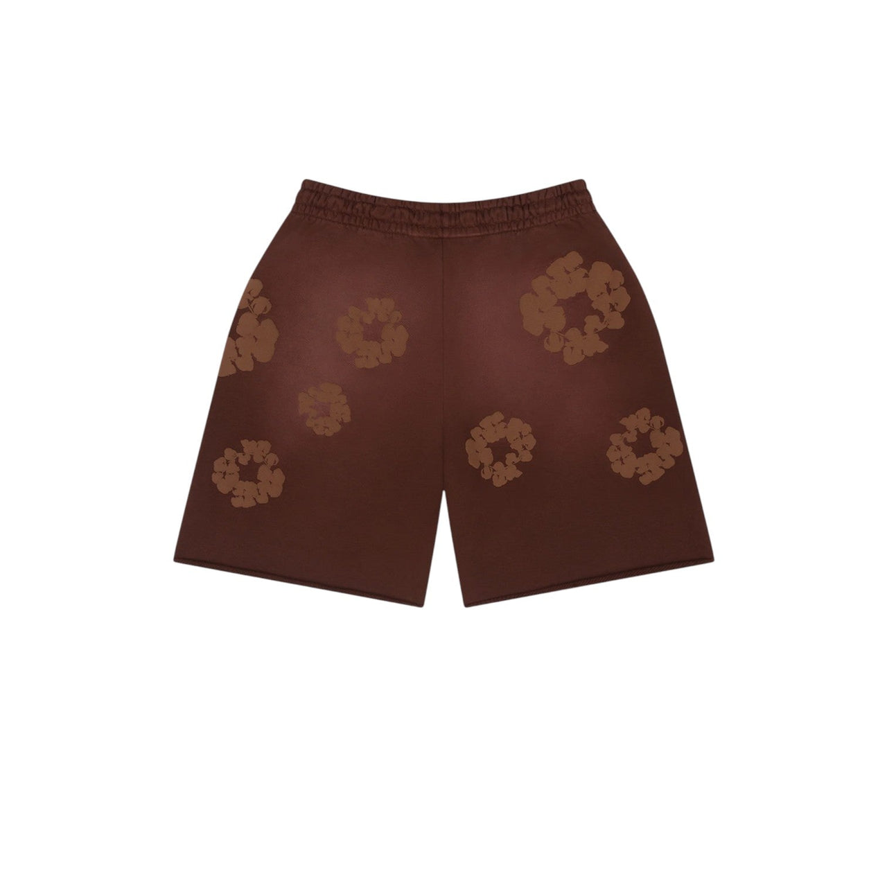 Denim Tears Mono Cotton Wreath Sweat Shorts 'Brown' SS25BRS0613