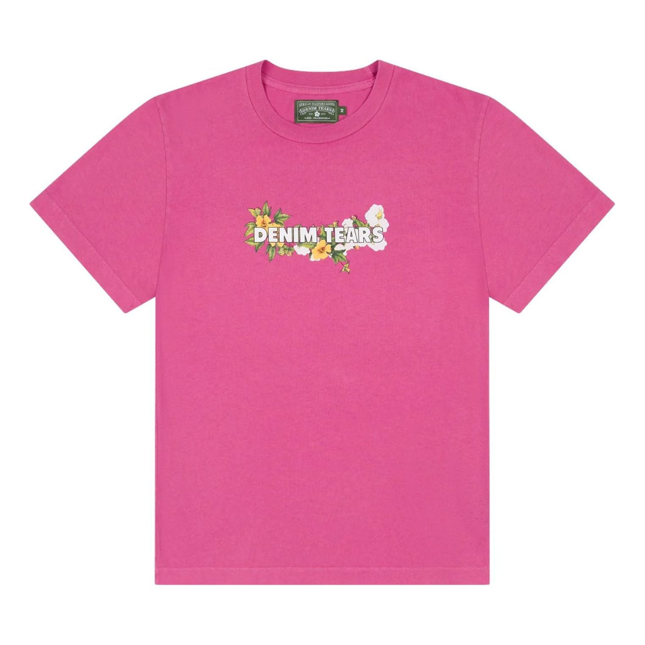 Denim Tears Cotton Floral Logo T-shirt 'Pink' SS25TSL049871