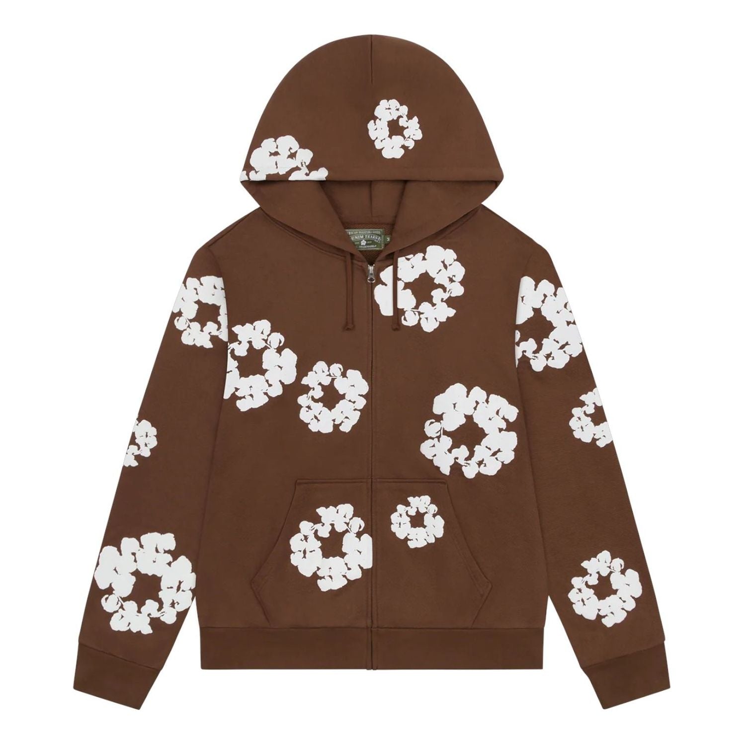 Denim Tears Cotton Wreath Zip Hoodie 'Brown' FW25TZH2982302