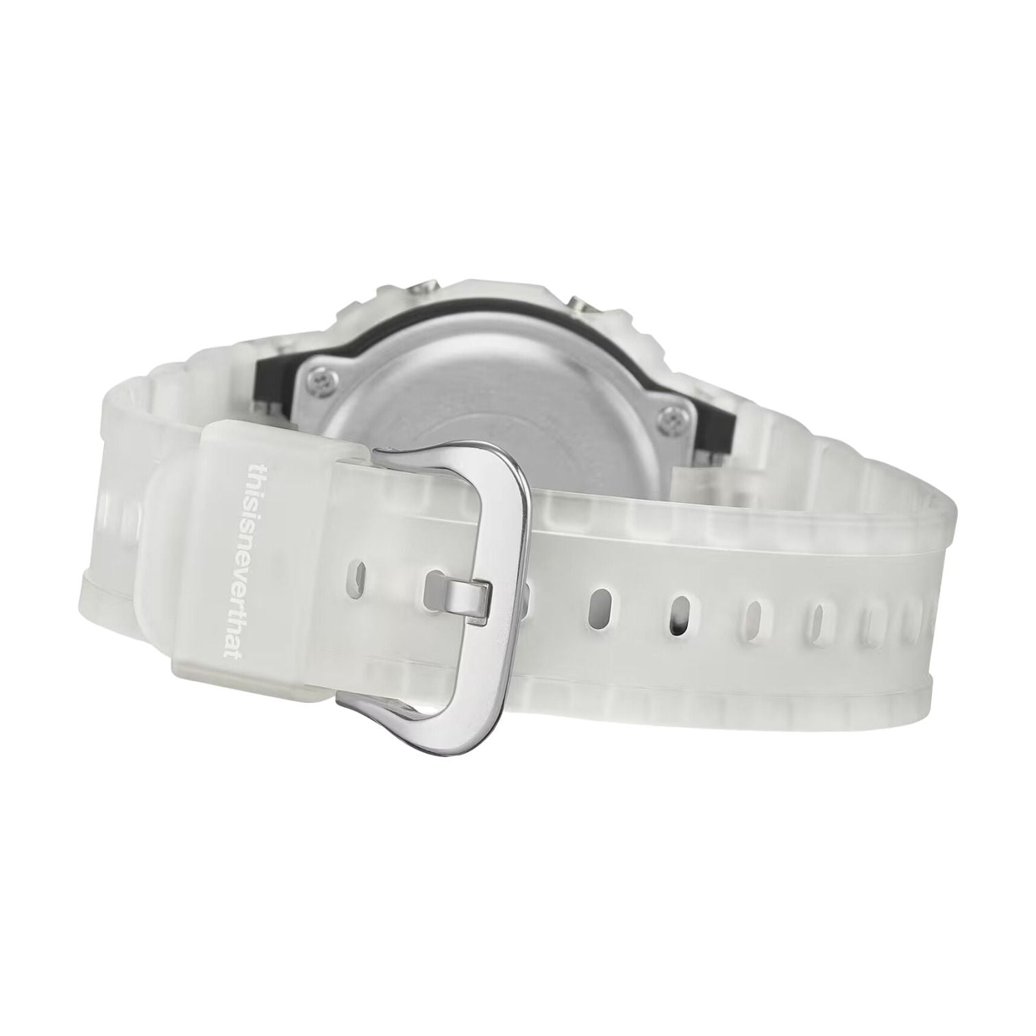 CASIO x thisisneverthat G-Shock Digital 5600 Series 'Silver White' DW-5600TNT-7