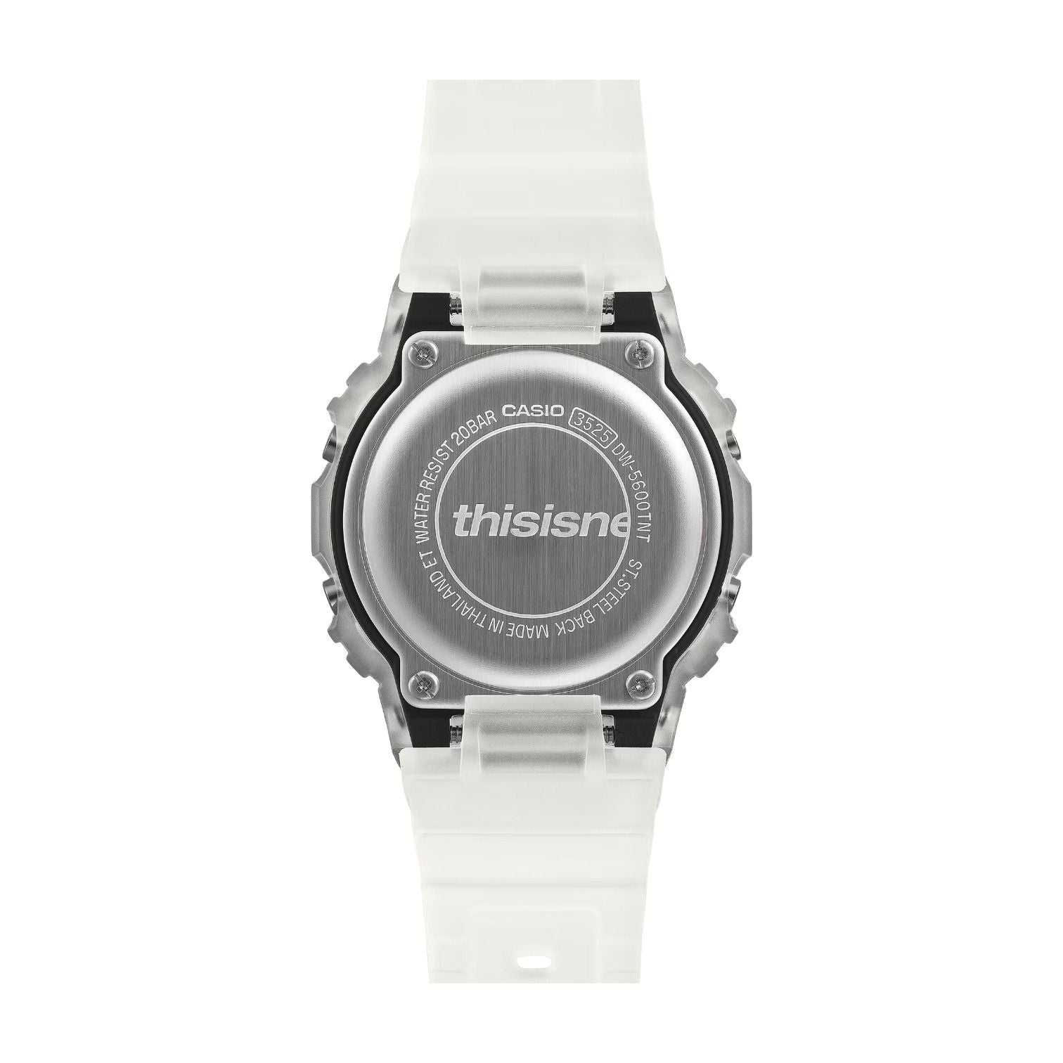 CASIO x thisisneverthat G-Shock Digital 5600 Series 'Silver White' DW-5600TNT-7