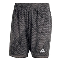 adidas Designed for Training HIIT Workout HEAT.RDY Print Shorts Asia Sizing 'Charcoal Black' IL7135