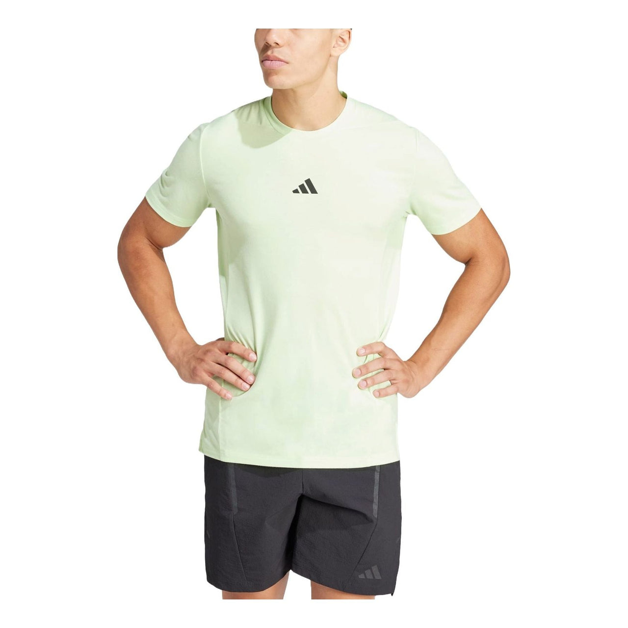 adidas Designed for Training Workout T-Shirt 'Light Green' IS3813