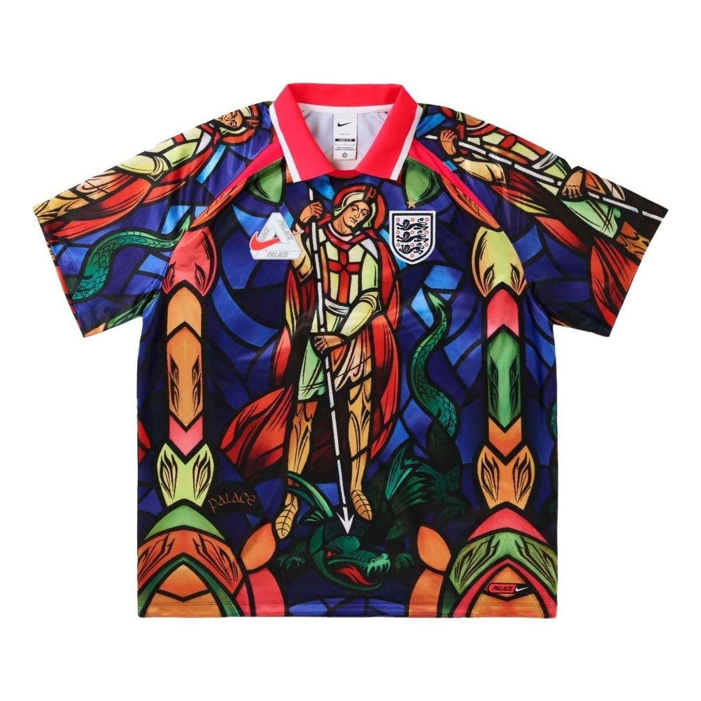 Nike England x Palace Dri-Fit Football Jersey 'Bright Crimson' IM3198-635