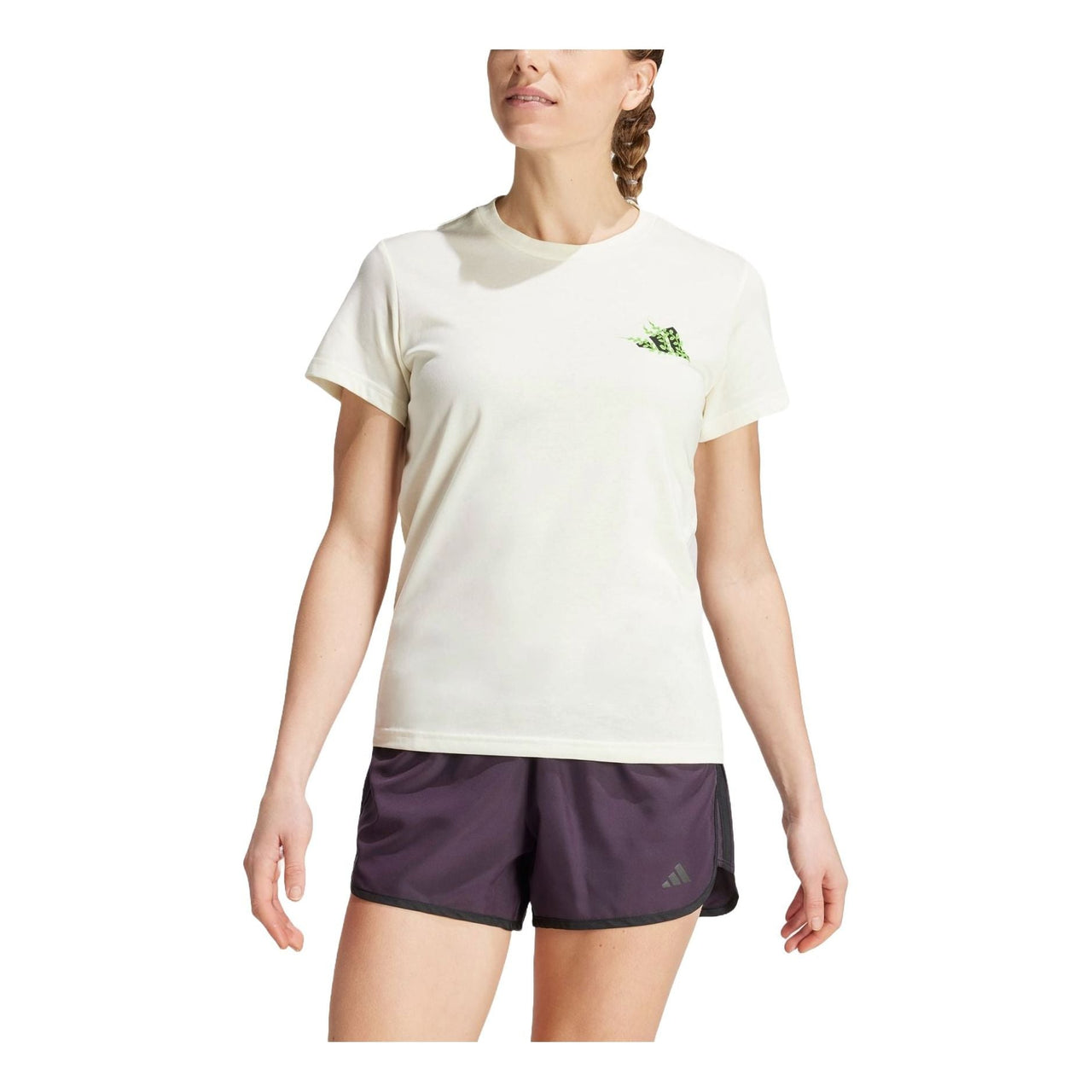 (WMNS) adidas Earth Day Graphic T-shirt Asia Sizing 'Beige' IR5375
