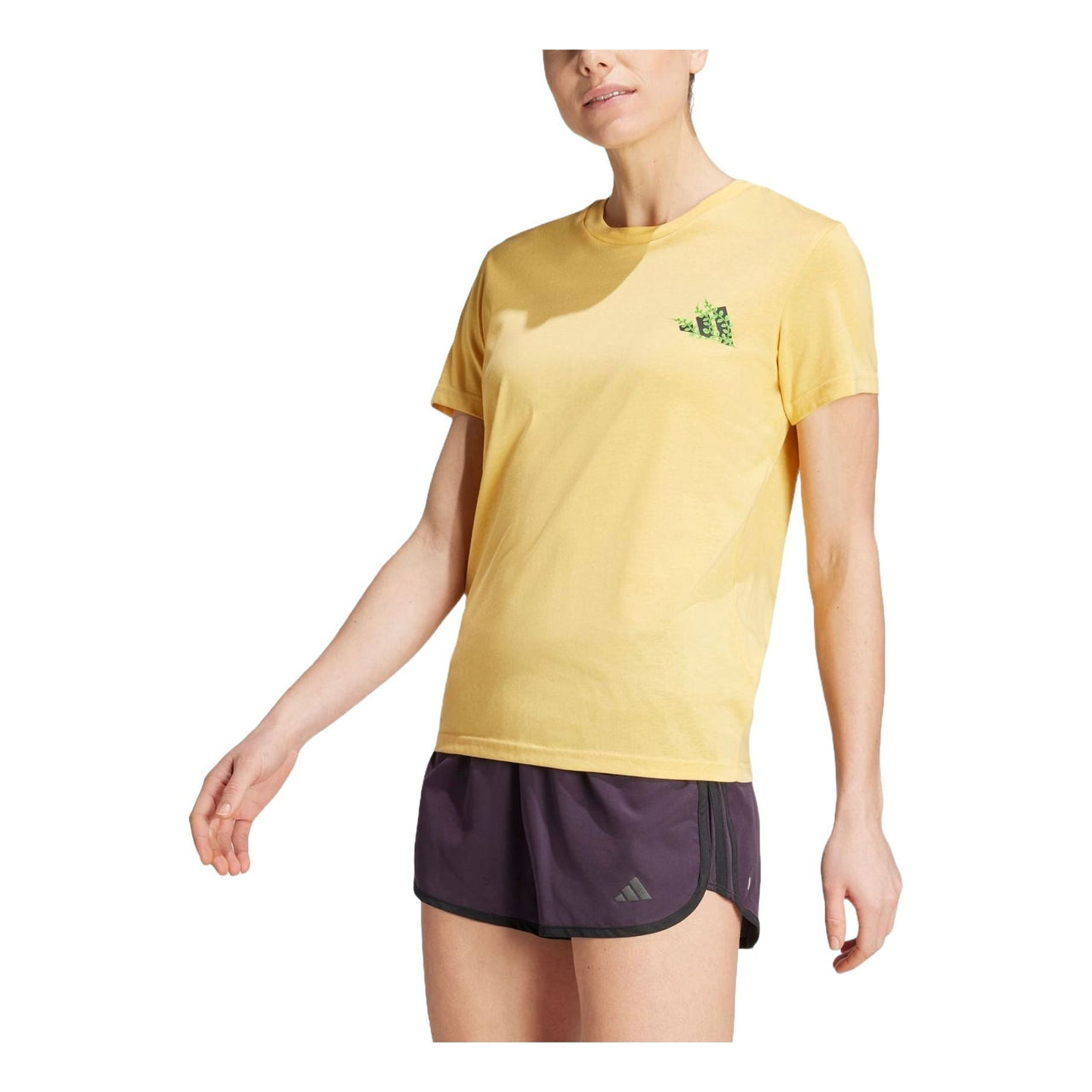 (WMNS) adidas Earth Day Graphic T-shirt Asia Sizing 'Yellow' IY7602