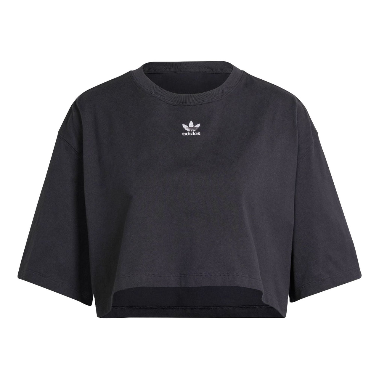 (WMNS) adidas Essentials Crop T-shirt Asia Sizing 'Black' IT9887