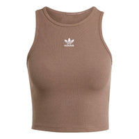 (WMNS) adidas Lifestyle Essentials Rib Tank Top Asia Sizing 'Earth Strata' IR5931