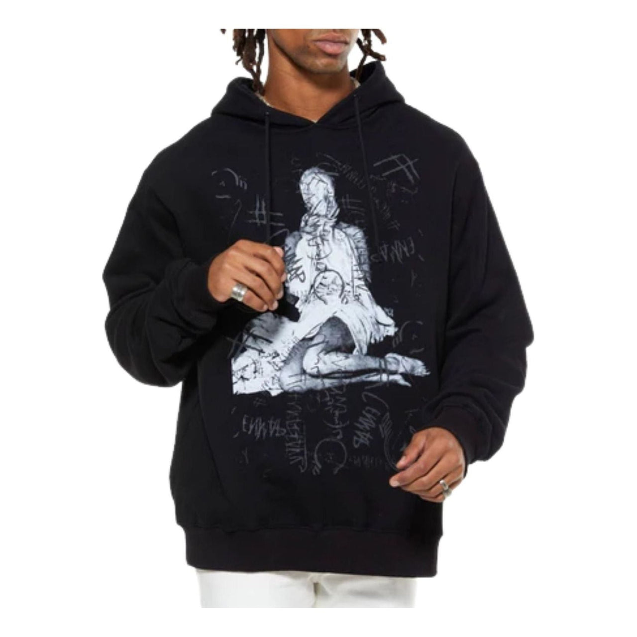 House of Cenmar Graphic Artwork Print Hoodie 'Black' HOC-GBH