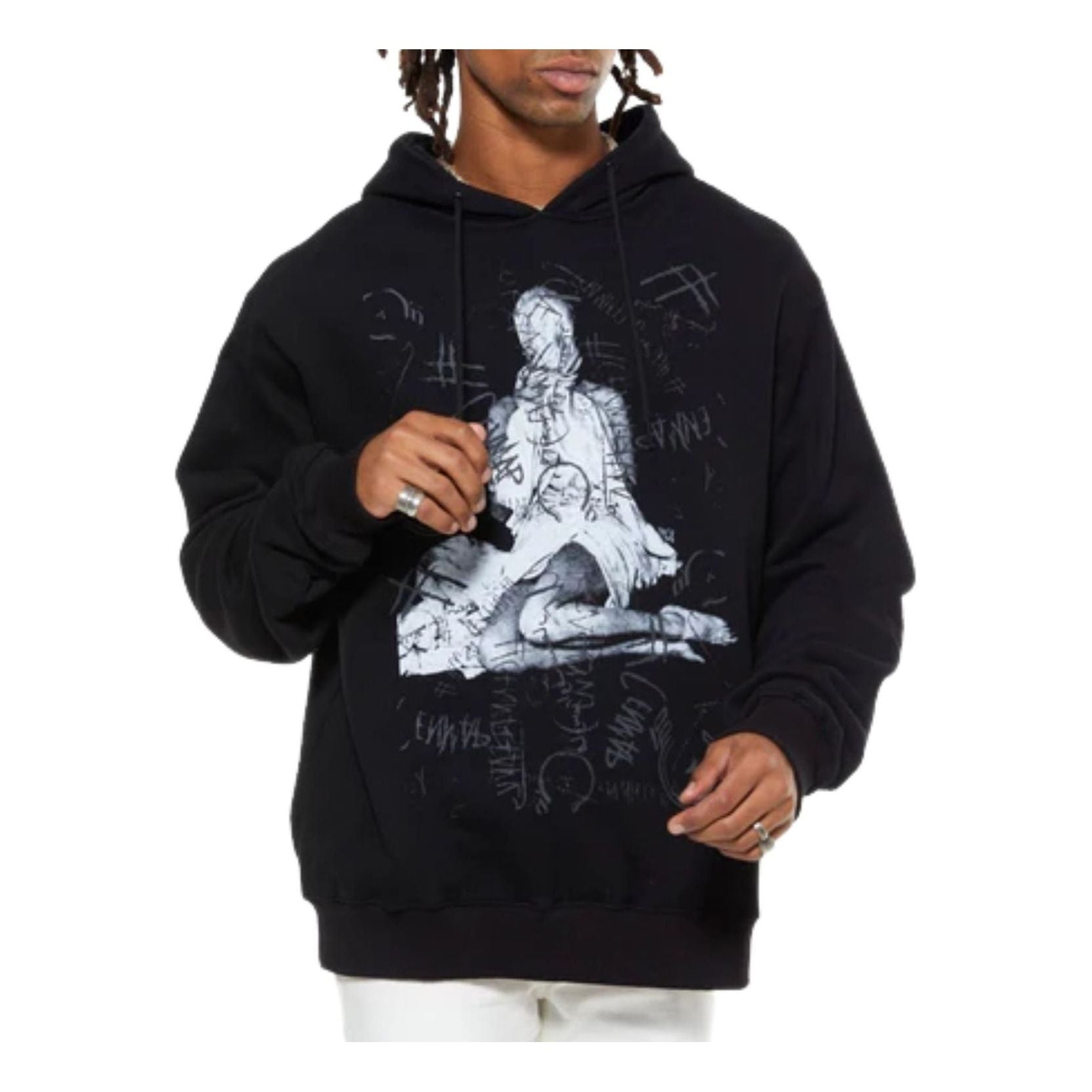 House of Cenmar Graphic Artwork Print Hoodie 'Black' HOC-GBH
