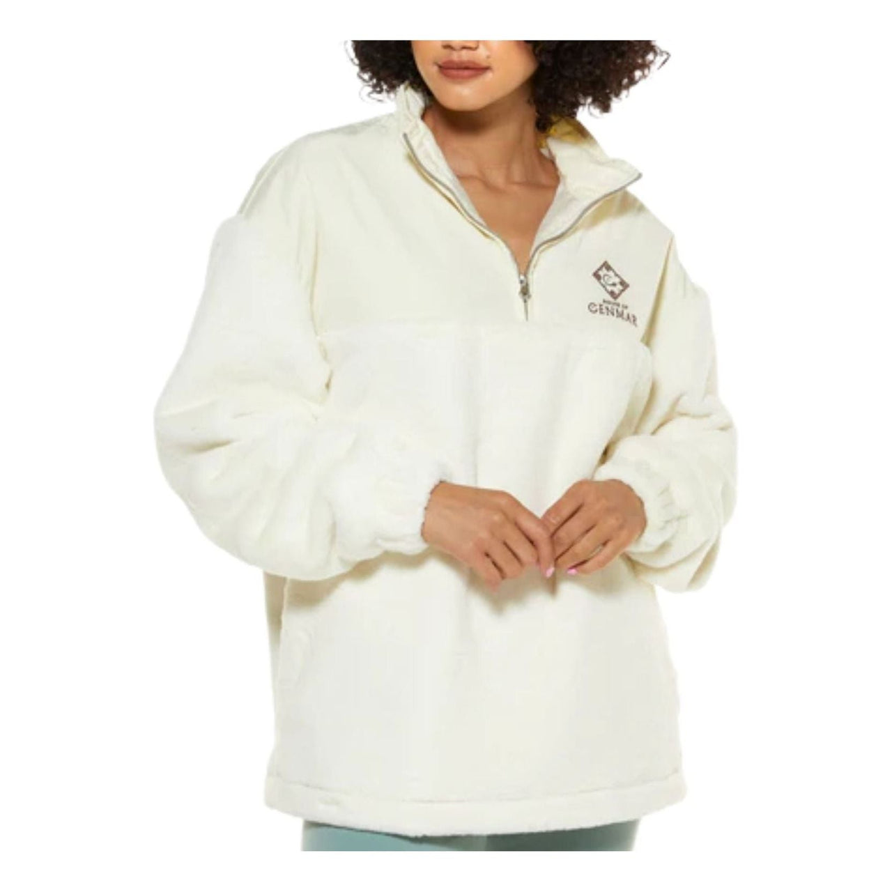 (WMNS) House of Cenmar Hybrid Fleece Jumper 'Off White' HOC-HNS