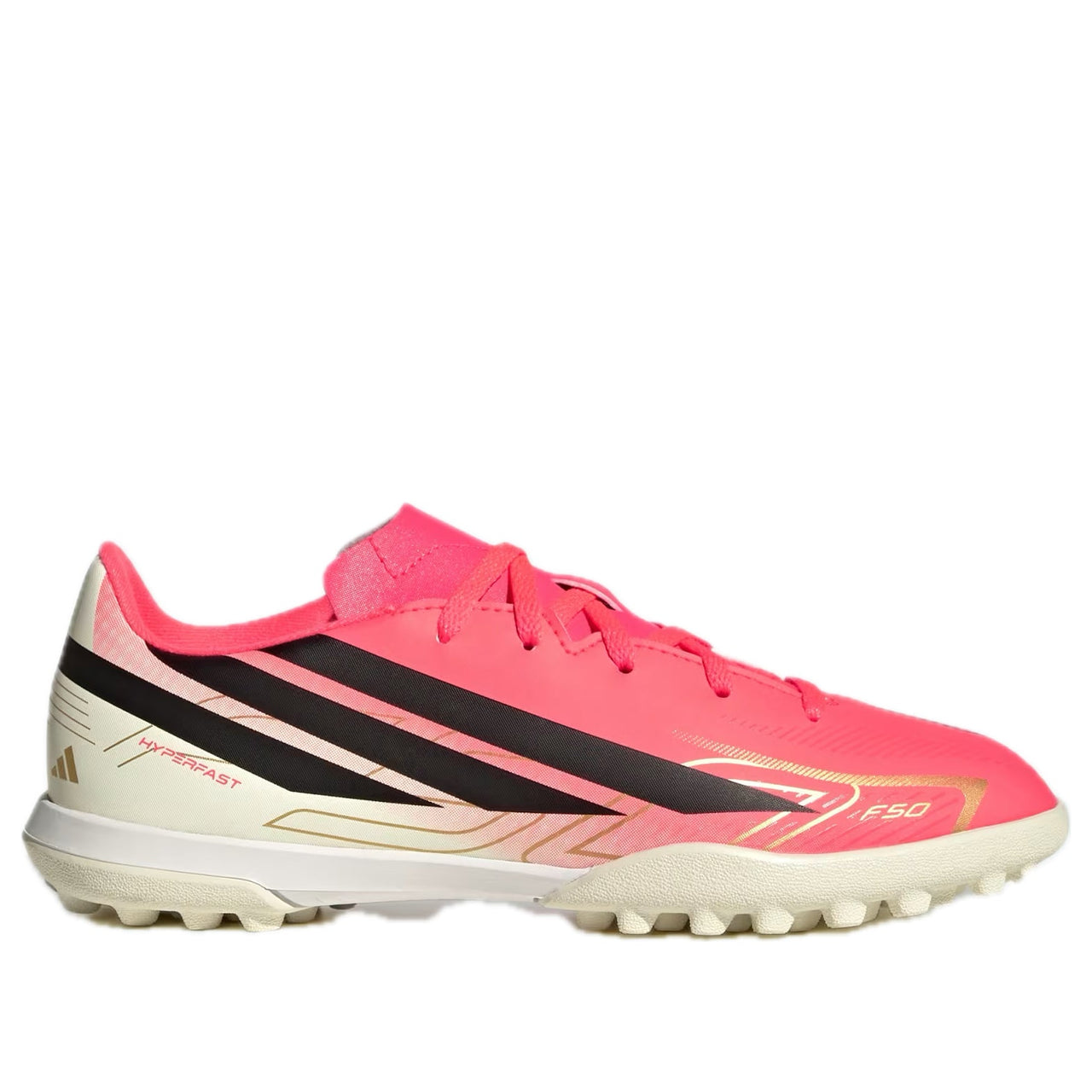 (PS) adidas F50 Hyperfast Club Turf Krampon 'Solar Turbo Black' KK1366