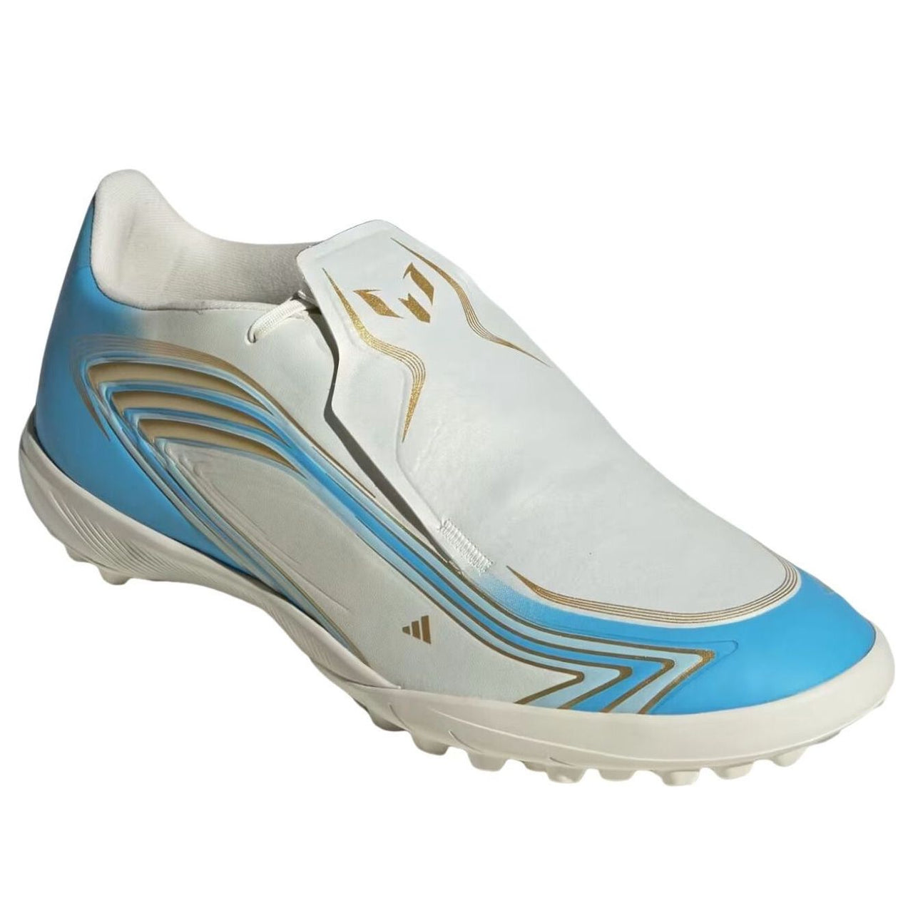 adidas x MESSI F50 League Turf 'Ivory Semi Blue Burst Icey Blue' IH1903