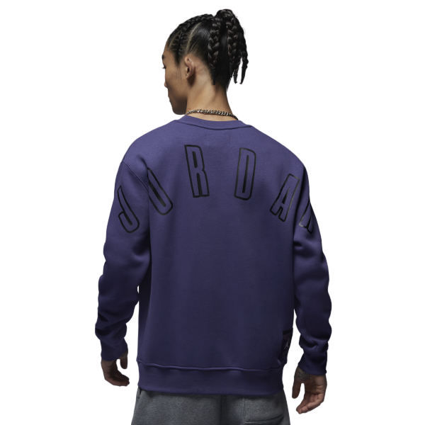 Air Jordan Flight MVP Graphic Fleece Crew-Neck Sweatshirt 'Blue' FB7020-500