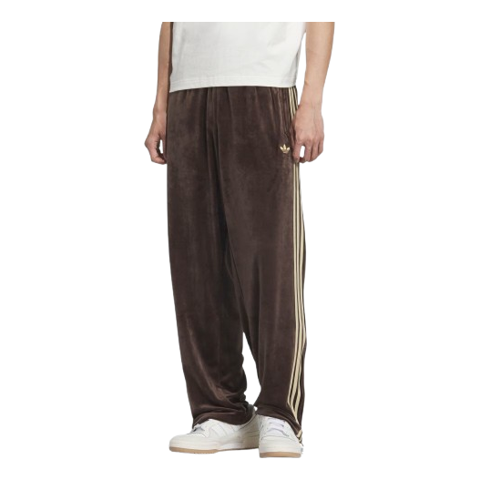 adidas FB TP Velour Track Pants 'Dark Brown' KD9384