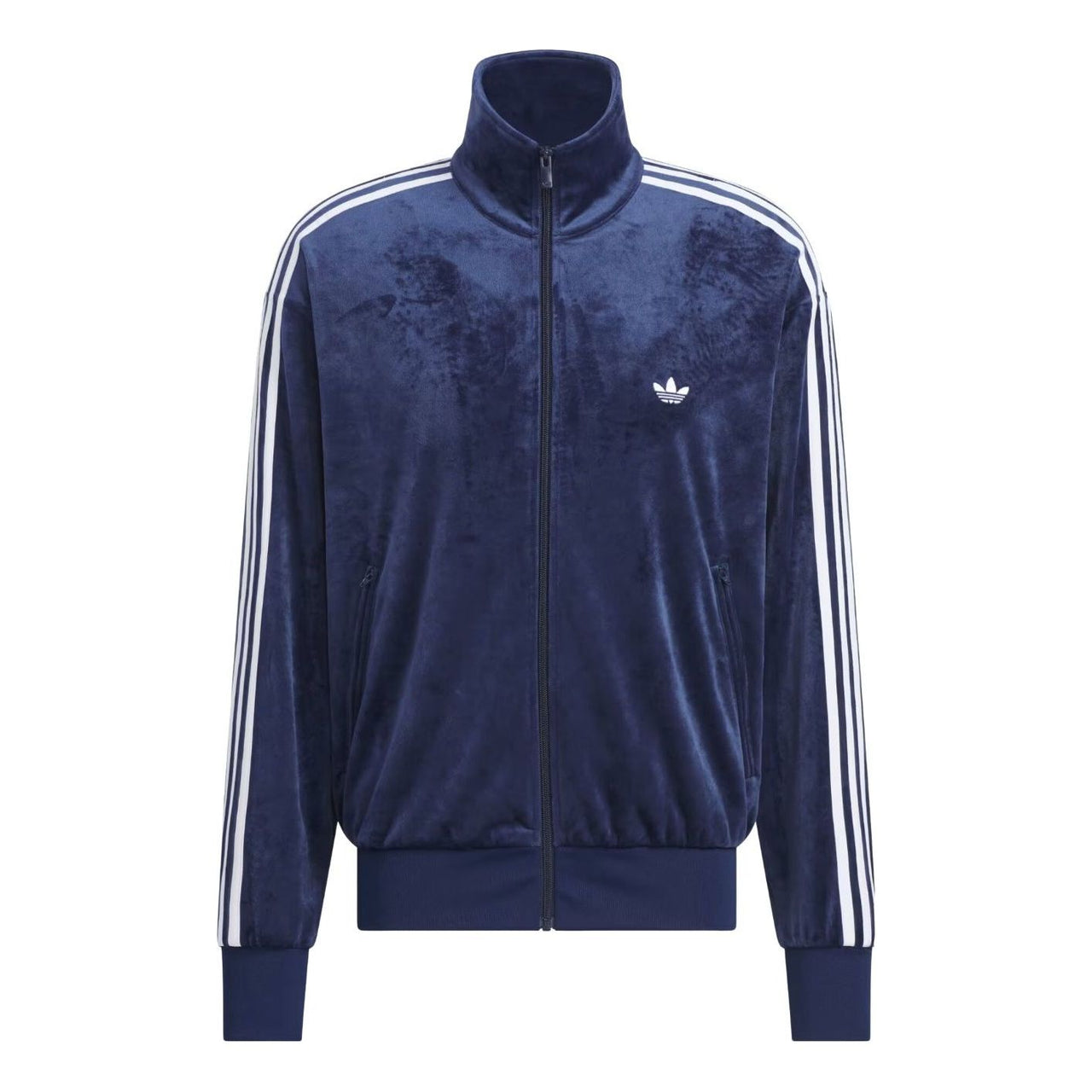 adidas Firebird Velour Track Jacket Asia Sizing 'Night Indigo' KQ5475