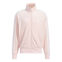 adidas Firebird Velour Track Top 'Sandy Pink' KQ5480