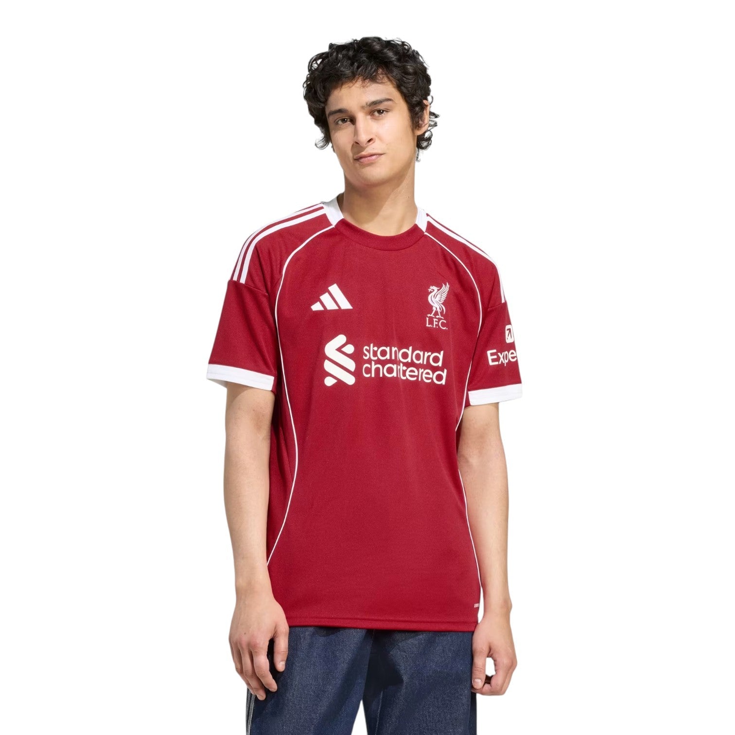 adidas Liverpool FC 25/26 Home Jersey Asia Sizing 'Strawberry Red' JV6423