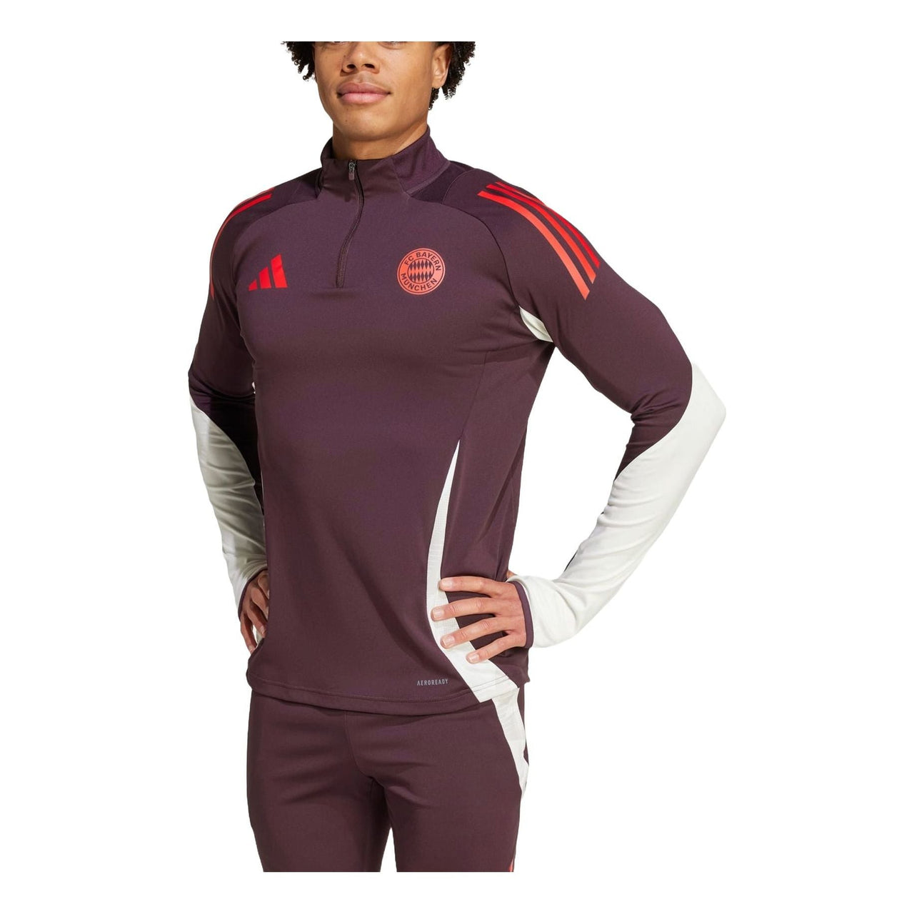 adidas FC Bayern Tiro 24 Training Football Shirt Asia Sizing 'Shadow Maroon' IS9941