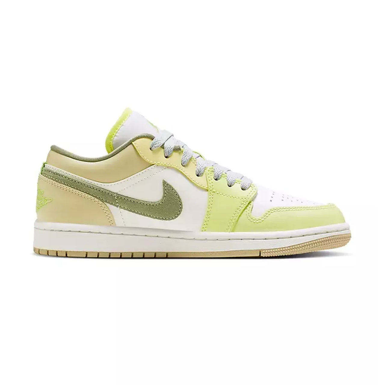 (WMNS) Air Jordan 1 Low 'Sail Oil Green Light Lemon' FD9906-131