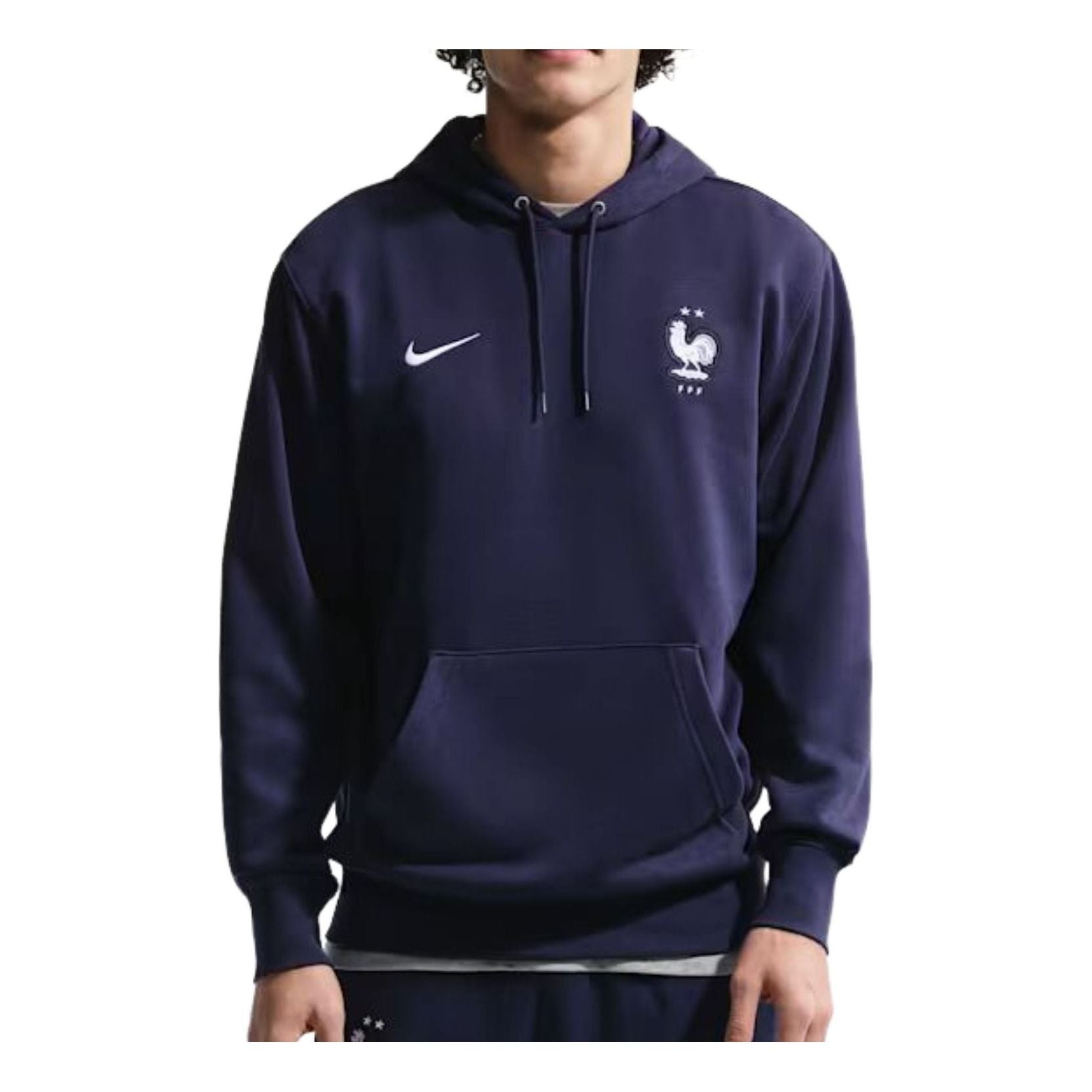 Nike FFF 2026 27 Club French Terry Hoodie 'Blackened Blue White' IB6301-498