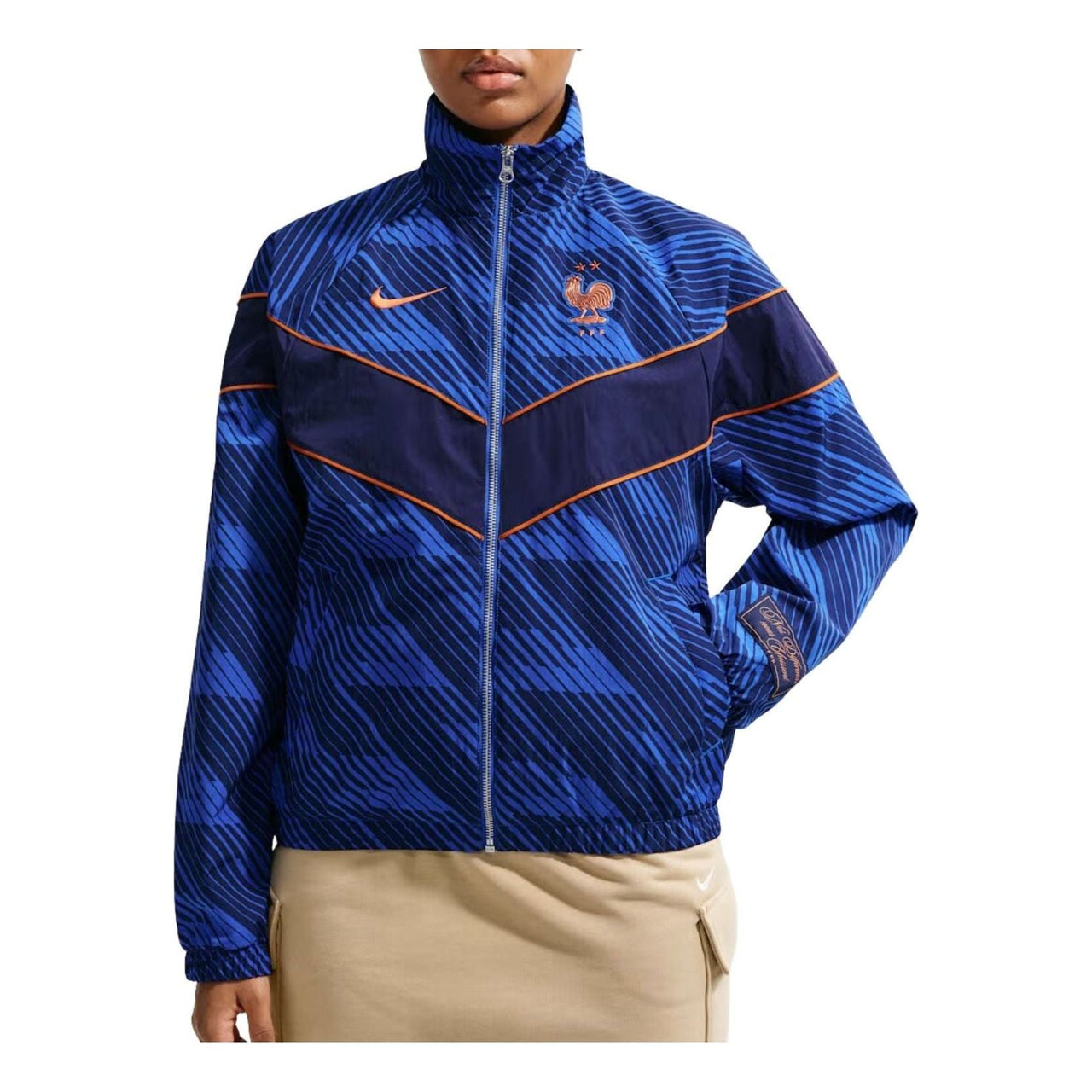 (WMNS) Nike FFF 2026 27 Windrunner UV Woven Jacket 'Game Royal Blackened Blue Monarch' IB6261-480