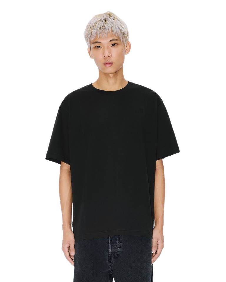 KENZO Boke Flower 2.0 Embroidered Oversized T-shirt in Cotton 'Black' FG55TS4024SG.99J